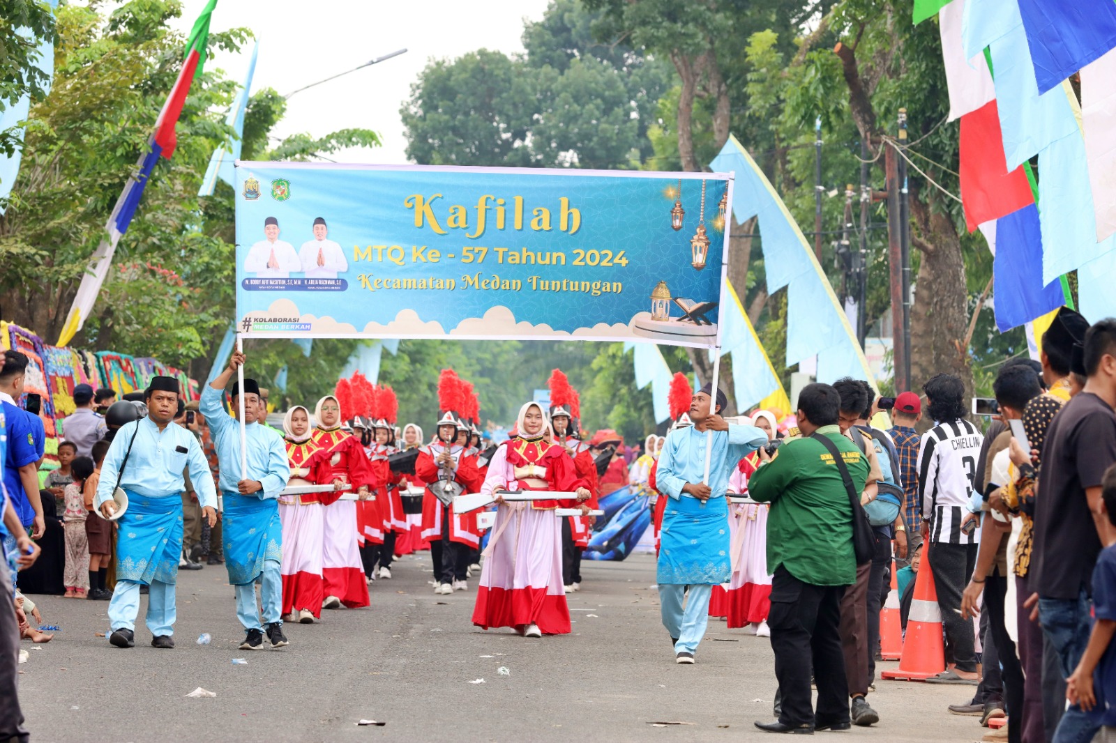 Pawai Ta'aruf Kecamatan Medan Tuntungan MTQ Kota Medan Ke- 57 Tahun 2024